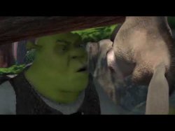 Shrek Why are you following me Meme Template