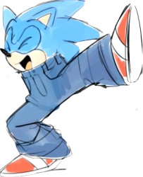 Dancing Sonic in shorts Meme Template