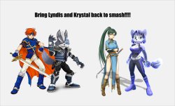 Bring Back Lyndis and Krystal in Smash Ultimate Meme Template