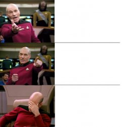 Picard 3-panel Meme Template