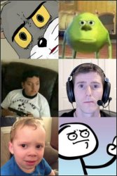 Confused faces compilation Meme Template
