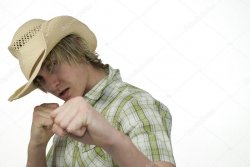 cowboy punch Meme Template