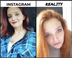 Stephanie Hiser Instagram vs Reality Meme Template