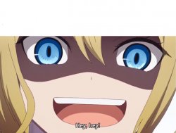 Ai Hayasaka "Hey Hey!" Meme Template