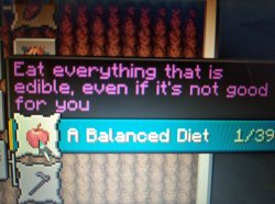 "A Balanced Diet" Advancement Meme Template