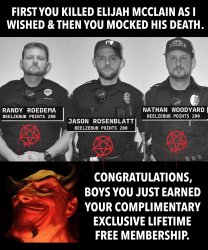 Aurora Cops Made A Deal with the Devil Meme Template