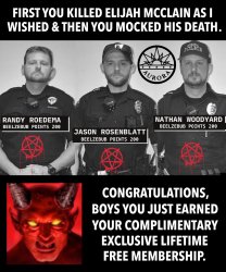 Aurora Cops Made A Deal with Beelzebub Meme Template