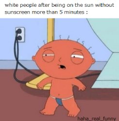 sunburned stewie Meme Template