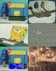 spongebob crowd endgame Meme Template