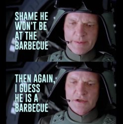 I guess he is a barbecue Meme Template