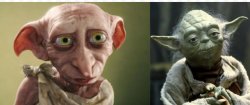 Compare dobby and yoda Meme Template