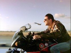 Top Gun motorbike lift off Meme Template