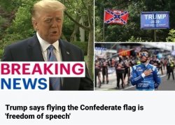 Flying Confederate Flag Freedom Of Speech As Is Kneeling Meme Template