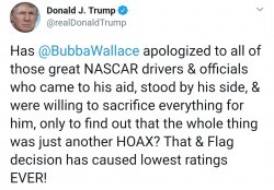 Trump's Cognitive Impairment Bubba Wallace Meme Template