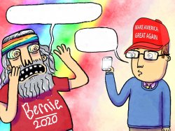 Trump derangement syndrome Hippie Meme Template