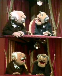 Statler and Waldorf template Meme Template