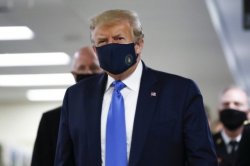 Trump in mask Meme Template