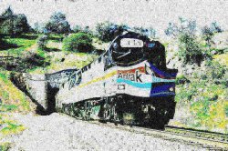 Deep Fried Amtrak F40PH Meme Template