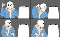 Sans‘ Plan Meme Template