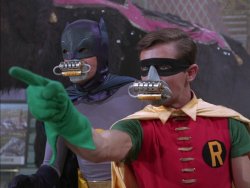 Batman and Robin with Masks Meme Template