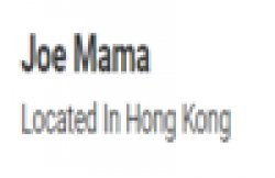 Joe Mama Located in Hong Kong Meme Template