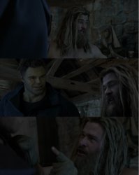 Thor and Hulk talking Meme Template