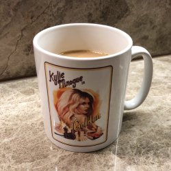 Kylie coffee mug filled Meme Template
