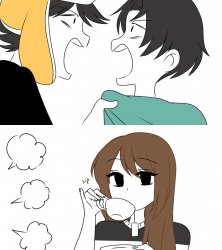 Emirichu sipping tea Meme Template