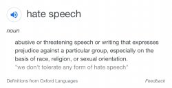Hate speech definition Meme Template