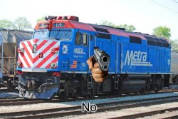 Metra F40PH No Meme Template