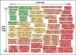 Covid risk chart Meme Template