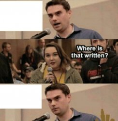 Ben Shapiro "In the Name" Meme Meme Template