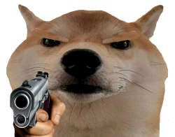 Gun Doge Meme Template