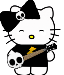 Death Metal Hello Kitty Meme Template