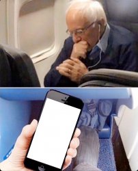 Old man holding a phone Meme Template