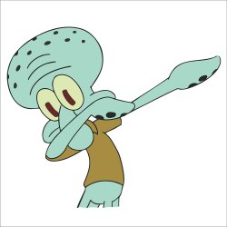 squidward dabbing Meme Template