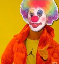sudden clown drake applying make up Meme Template