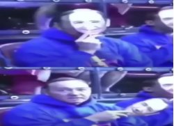 guy wears face mask of himself Meme Template