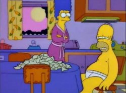 Homero estuviste toda la noche Meme Template