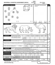 Montreal Cognitive Assessment MOCA Meme Template