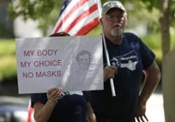 Face Mask Protest Couple Meme Template