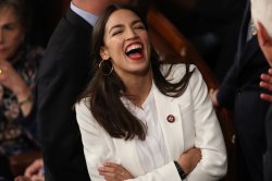 Aoc laugh Meme Template