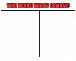 Who Would Win By Combat (2) Meme Template