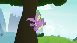 Spike hitting a tree Meme Template