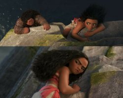 Moana climbing angrily Meme Template