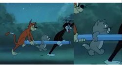 Carried - Tom and Jerry Meme Template