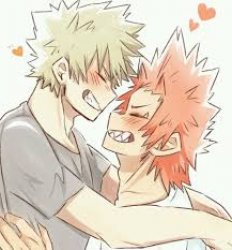 :3 bakugo x kirishima Meme Template