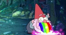 Gnome Barfing Rainbow Meme Template