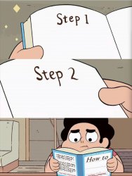 HOW TO BOOK STEVEN UNIVERSE Meme Template