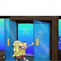 Hungover Spongebob Meme Template